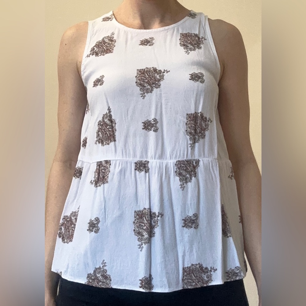 Madewell scattered floral print tank top
